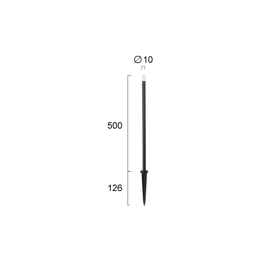 Corp de iluminat LED de exterior BAR, 1W/24V, IP65, negru