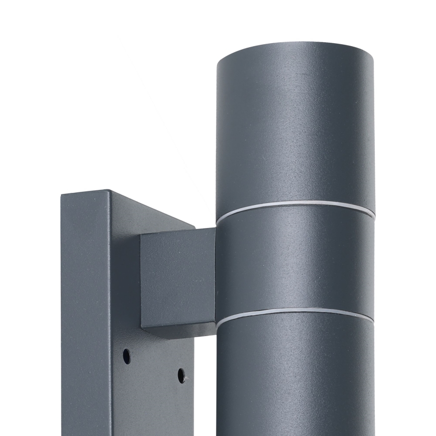 Corp de iluminat LED de exterior cu senzor Eglo 79545 ARAPONGAS 2xGU10/2,8W/230V IP44 negru