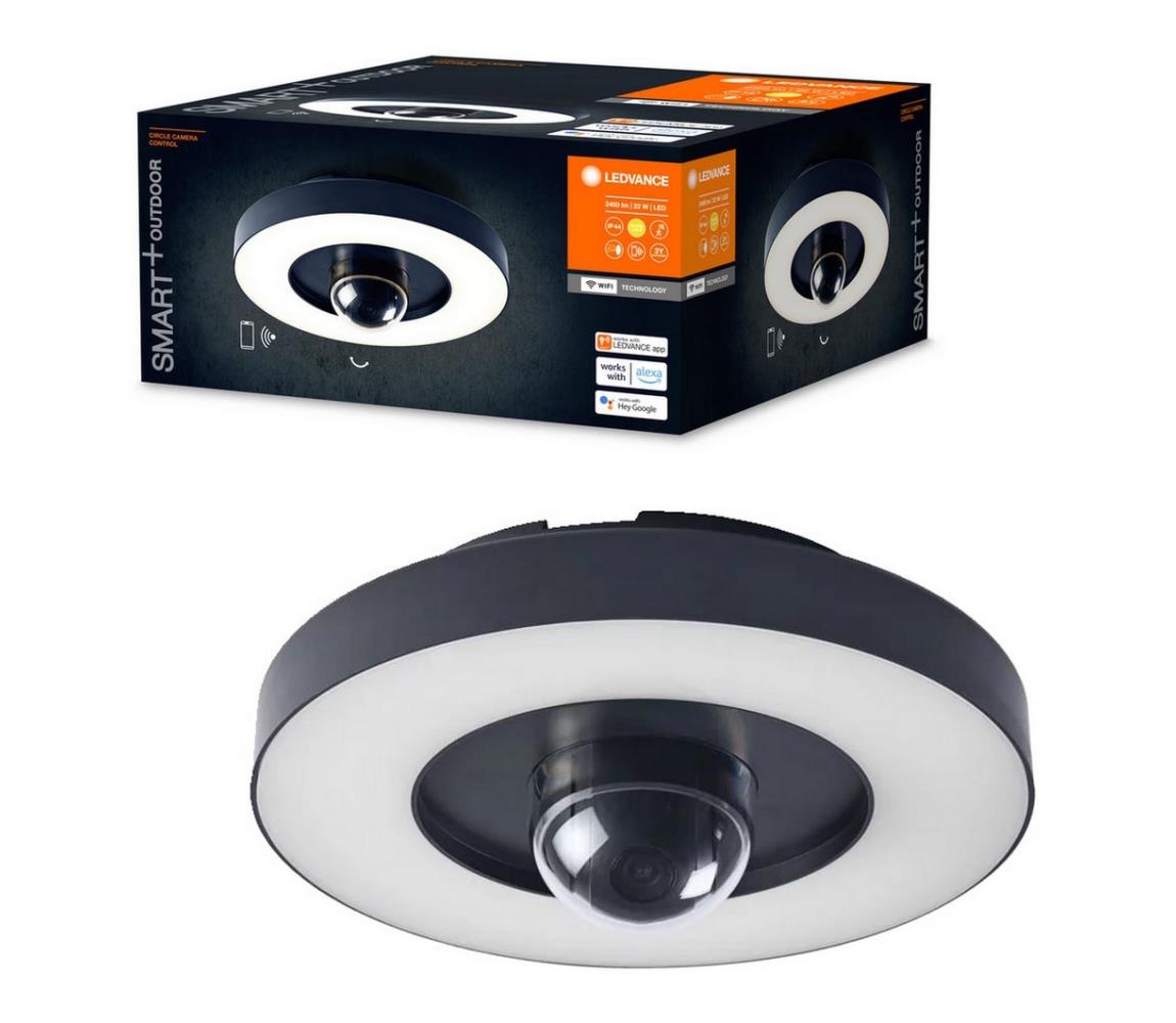 Corp de iluminat LED de exterior cu senzor și cameră LED/22W/230V IP44 Wi-Fi Ledvance
