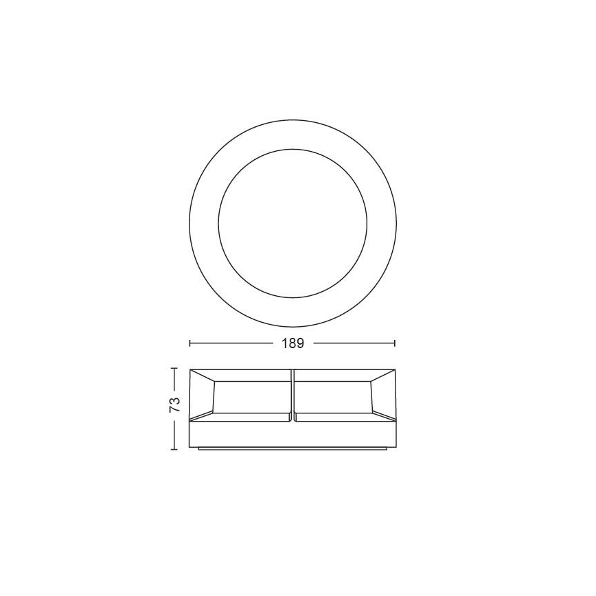 Corp de iluminat LED de exterior LED/12W/230V Philips