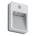 Corp de iluminat LED de exterior pentru scări cu senzor Briloner 2278-031 3xLED/0,06W/3xAAA IP54