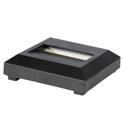 Corp de iluminat LED de exterior pentru scări LED/2W/230V IP65 3000K negru