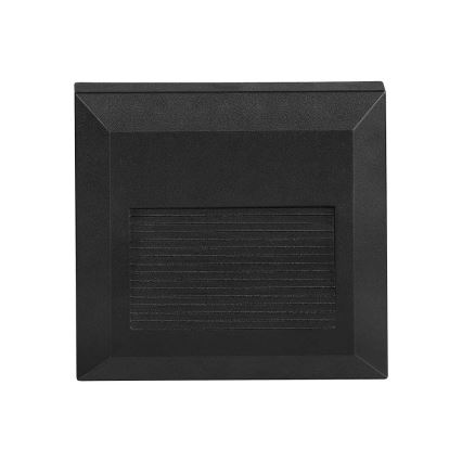 Corp de iluminat LED de exterior pentru scări LED/2W/230V IP65 3000K negru