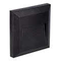 Corp de iluminat LED de exterior pentru scări LED/2W/230V IP65 4000K negru
