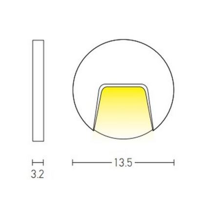 Corp de iluminat LED de exterior pentru scări LED/3W/230V IP54 antracit Zambelis E183