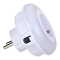 Corp de iluminat LED de orientare cu senzor crepuscular și priză LED/0,6W/230V