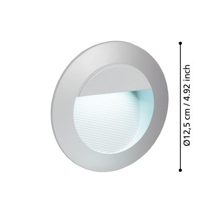 Corp de iluminat LED de orientare de exterior Eglo 1xLED/2,5W/230V IP65