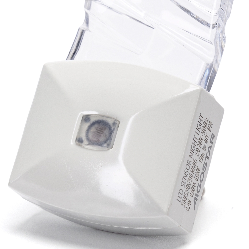 Corp de iluminat LED de veghe cu senzor crepuscular Aigostar LED/0,2W/230V 6500K