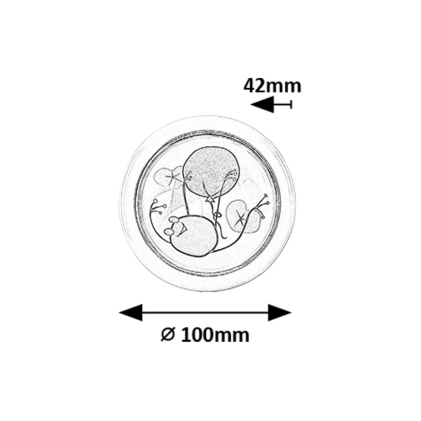 Corp de iluminat LED de veghe pentru copii Rabalux LED/0,3W/2xAA 6000K