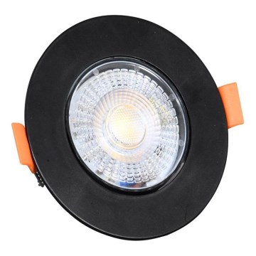 Corp de iluminat LED dimabil încastrat ZITA LED/3/5/7W/230V 3000/4000/6000K d. 9 cm negru