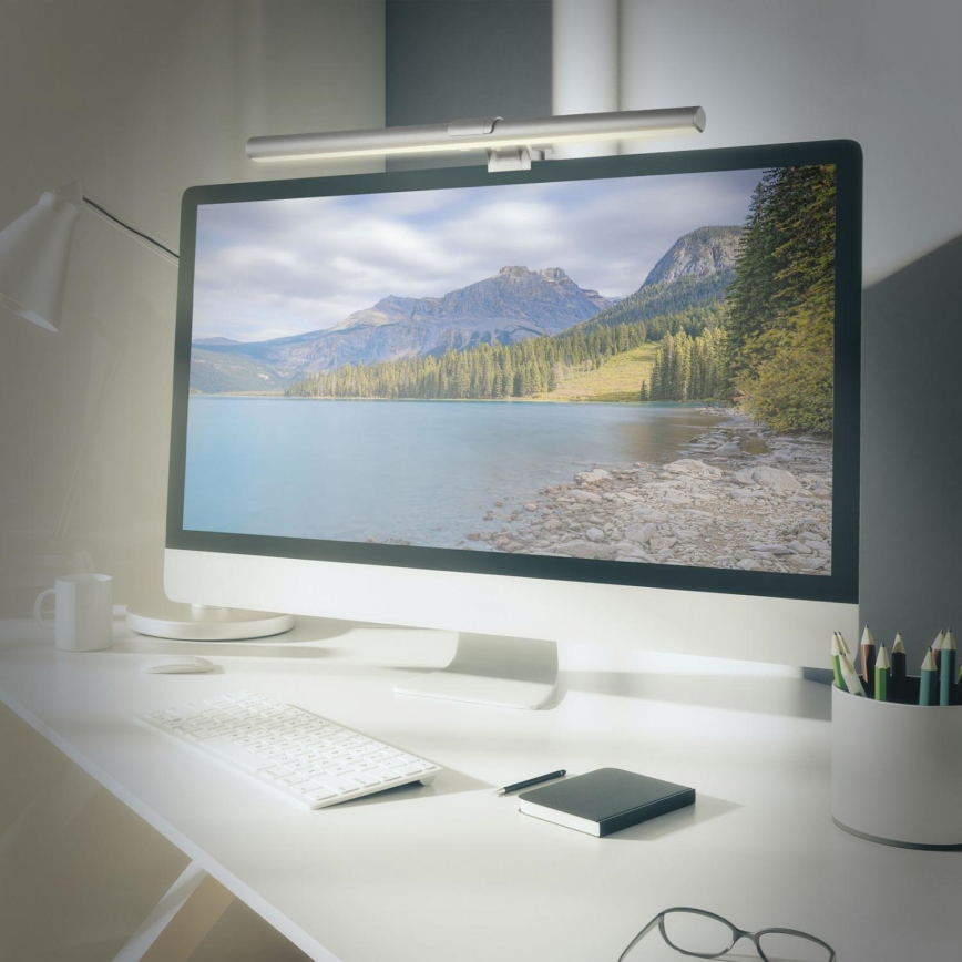 Corp de iluminat LED dimabil pentru monitor Briloner 2303-014 LED/3,5W/5V 2700/4500/6500