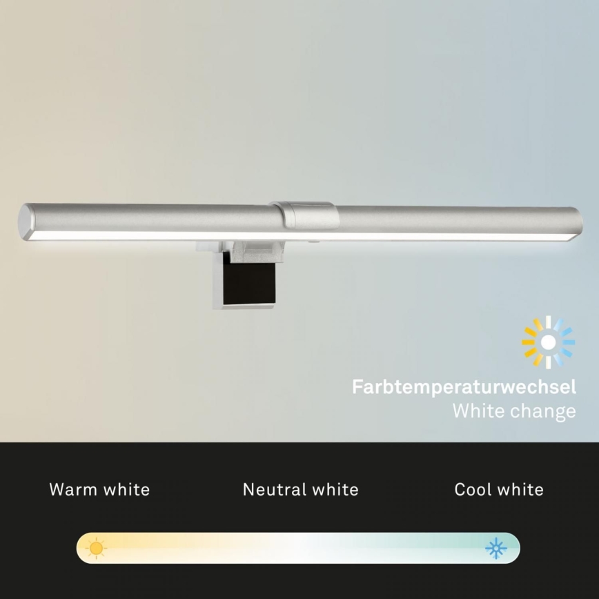 Corp de iluminat LED dimabil pentru monitor Briloner 2303-014 LED/3,5W/5V 2700/4500/6500
