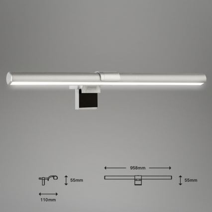 Corp de iluminat LED dimabil pentru monitor Briloner 2303-014 LED/3,5W/5V 2700/4500/6500