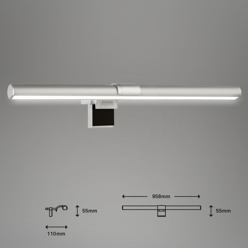 Corp de iluminat LED dimabil pentru monitor Briloner 2303-014 LED/3,5W/5V 2700/4500/6500