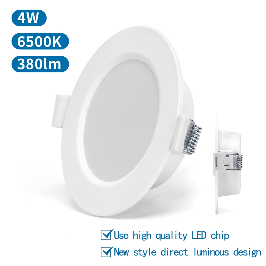 Corp de iluminat LED încastrat Aigostar LED/4W/230V 6500K d. 9,8 cm alb