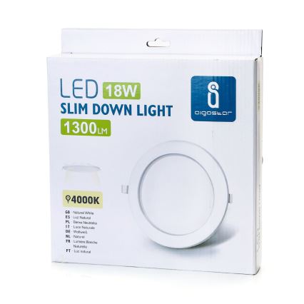 Corp de iluminat LED încastrat Aigostar ULTRATHIN LED/18W/230V 4000K alb