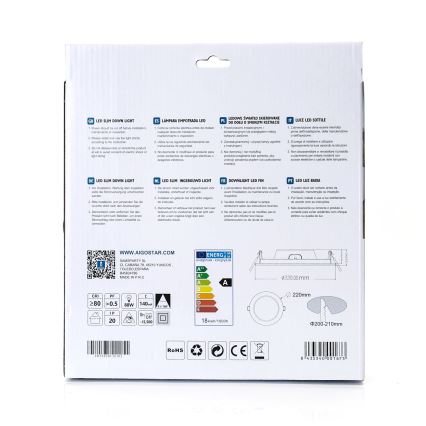Corp de iluminat LED încastrat Aigostar ULTRATHIN LED/18W/230V 4000K alb