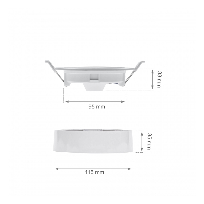 Corp de iluminat LED încastrat ALGINE 2 în 1 LED/6W/230V 4000K alb