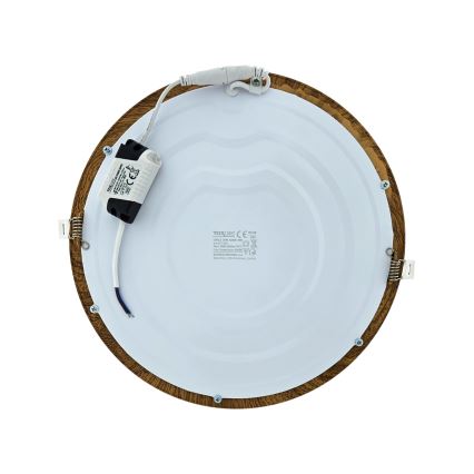 Corp de iluminat LED încastrat CIRCLE LED/24W/230V 4200K 29,6 cm maro