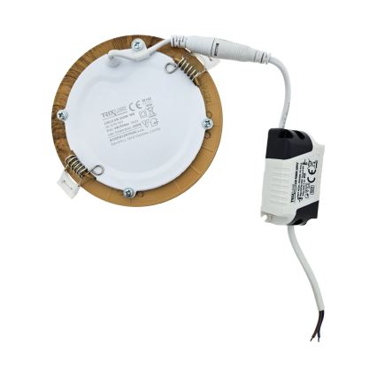 Corp de iluminat LED încastrat CIRCLE LED/6W/230V 4200K 11,8 cm maro
