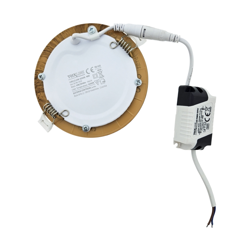 Corp de iluminat LED încastrat CIRCLE LED/6W/230V 4200K 11,8 cm maro