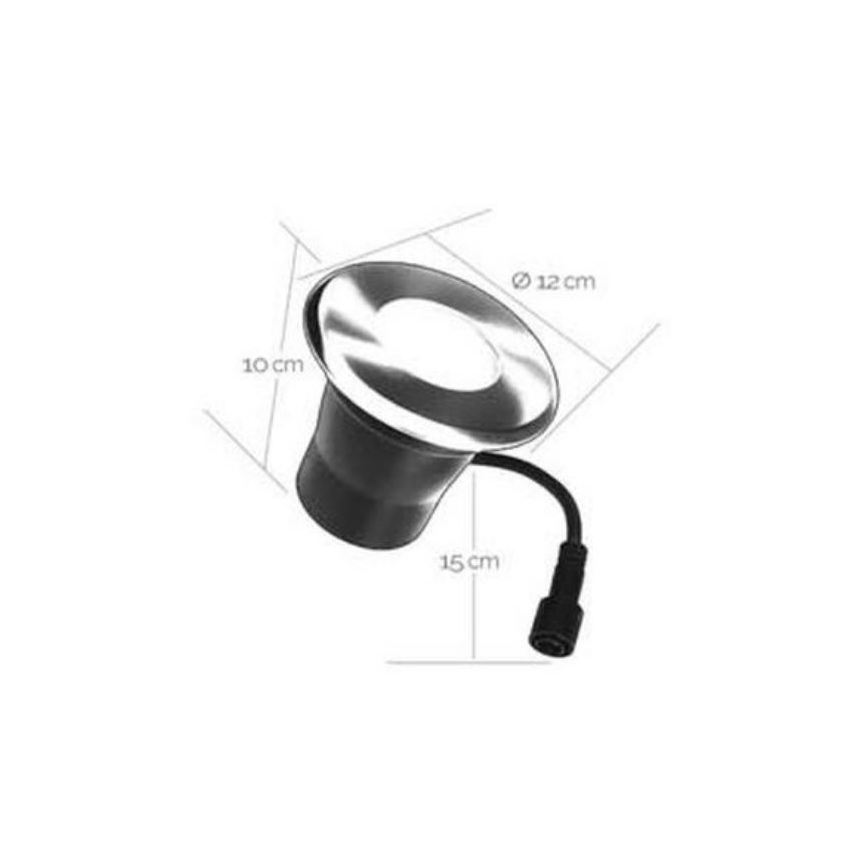 Corp de iluminat LED încastrat de exterior EASY CONNECT 1xGU10/4W/230V 3000K IP65 rotund