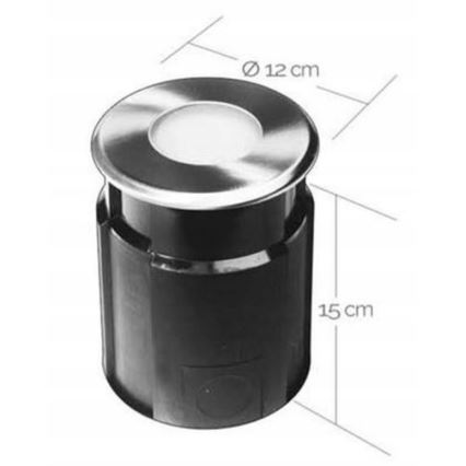 Corp de iluminat LED încastrat de exterior EASY CONNECT 1xGU10/4W/230V 3000K IP65 rotund