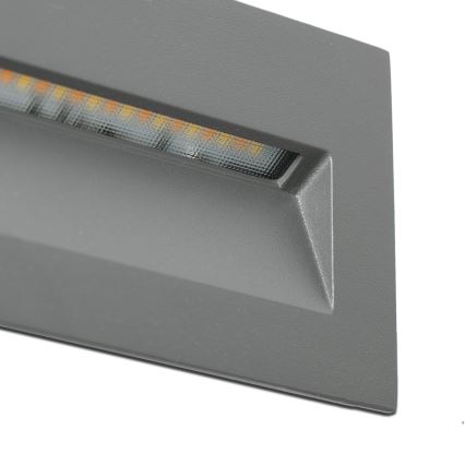 Corp de iluminat LED încastrat FARO 70289 MANI LED/5W/230V 2200/2700/3200/4000K IK07 IP65 gri