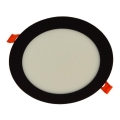 Corp de iluminat LED încastrat GERD LED/12W/230V 4000K negru