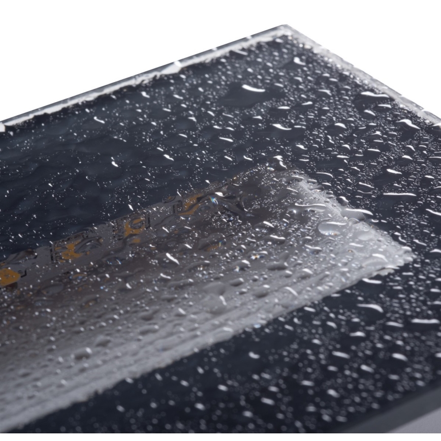 Corp de iluminat LED încastrat GLASI LED/3W/230V 3000K IP44 antracit