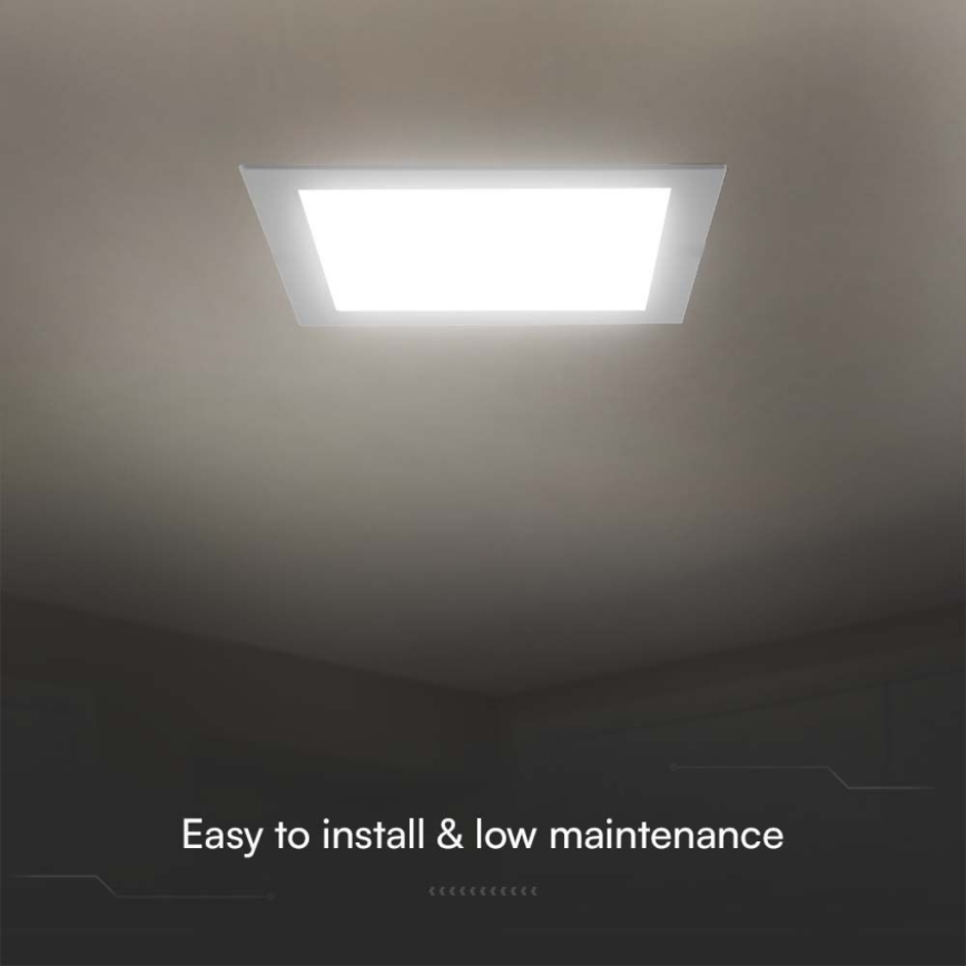 Corp de iluminat LED încastrat LED/18W/230V 22x22 cm 4000K alb