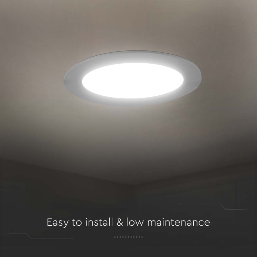Corp de iluminat LED încastrat LED/3W/230V d. 9,5 cm 4000K alb