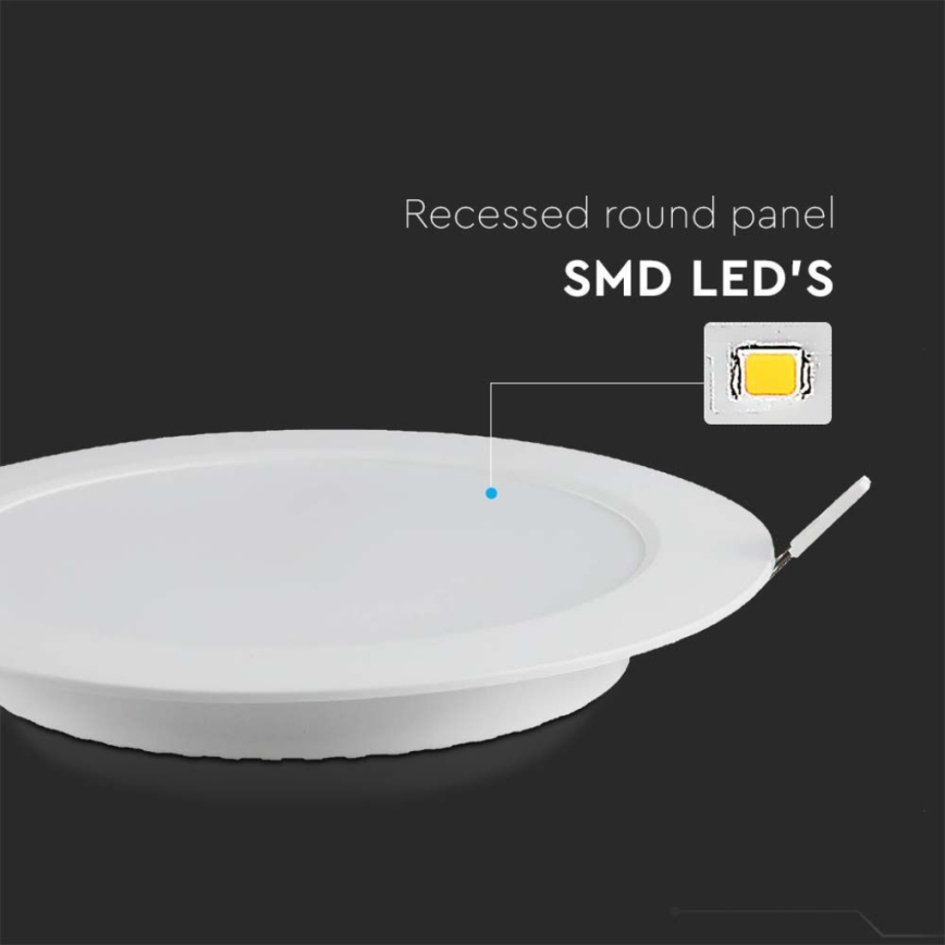 Corp de iluminat LED încastrat LED/3W/230V d. 9,5 cm 4000K alb