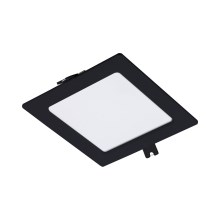 Corp de iluminat LED încastrat LED/6W/230V 12x12 cm negru