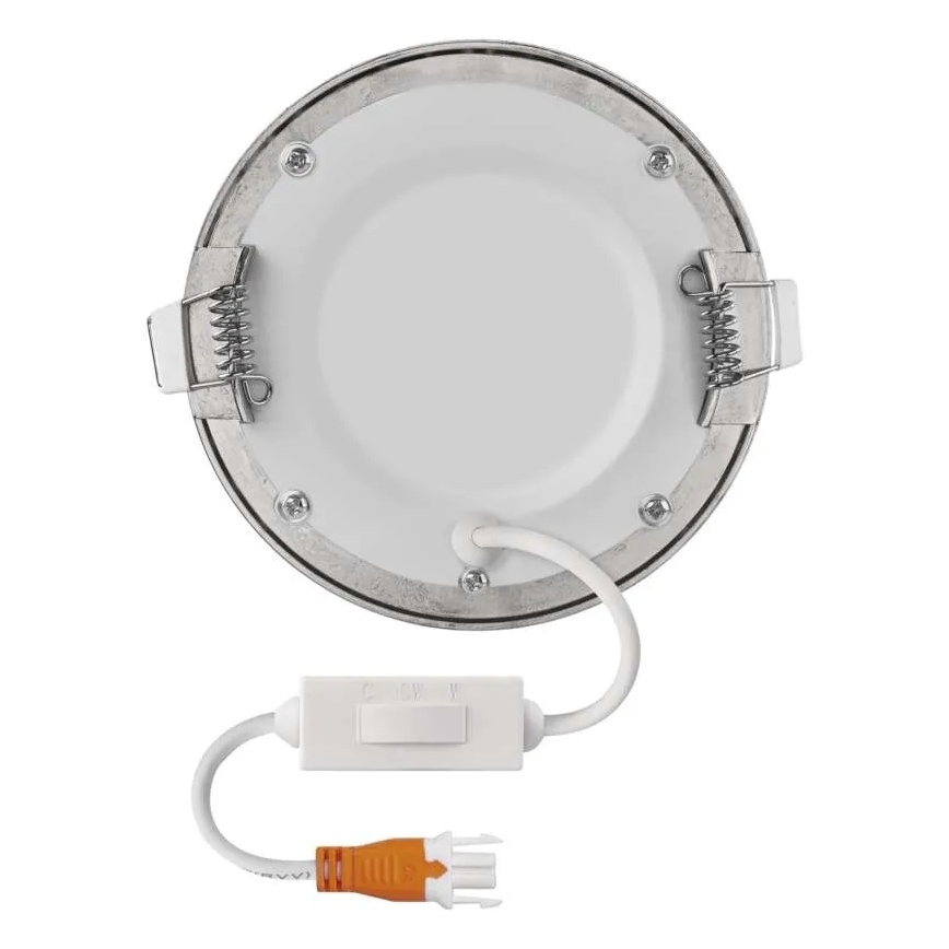 Corp de iluminat LED încastrat NEXXO, 7 W, 230 V, 3000/3500/4000 K, argintiu, Ø 12 cm