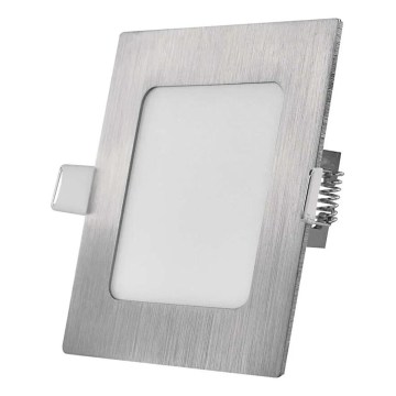 Corp de iluminat LED încastrat NEXXO, 7W, 230V, 3000/3500/4000K, argintiu, 12x12 cm