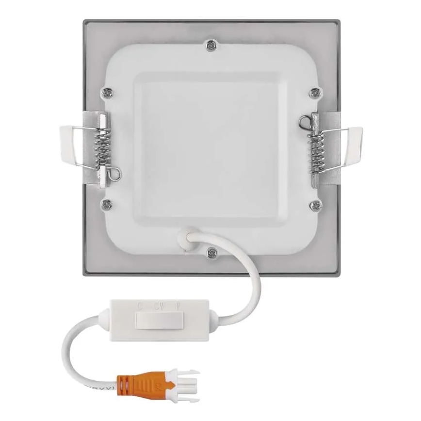 Corp de iluminat LED încastrat NEXXO, 7W, 230V, 3000/3500/4000K, argintiu, 12x12 cm