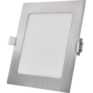 Corp de iluminat LED încastrat NEXXO LED/12,5W/230V 3000/3500/4000K argintiu 17x17 cm