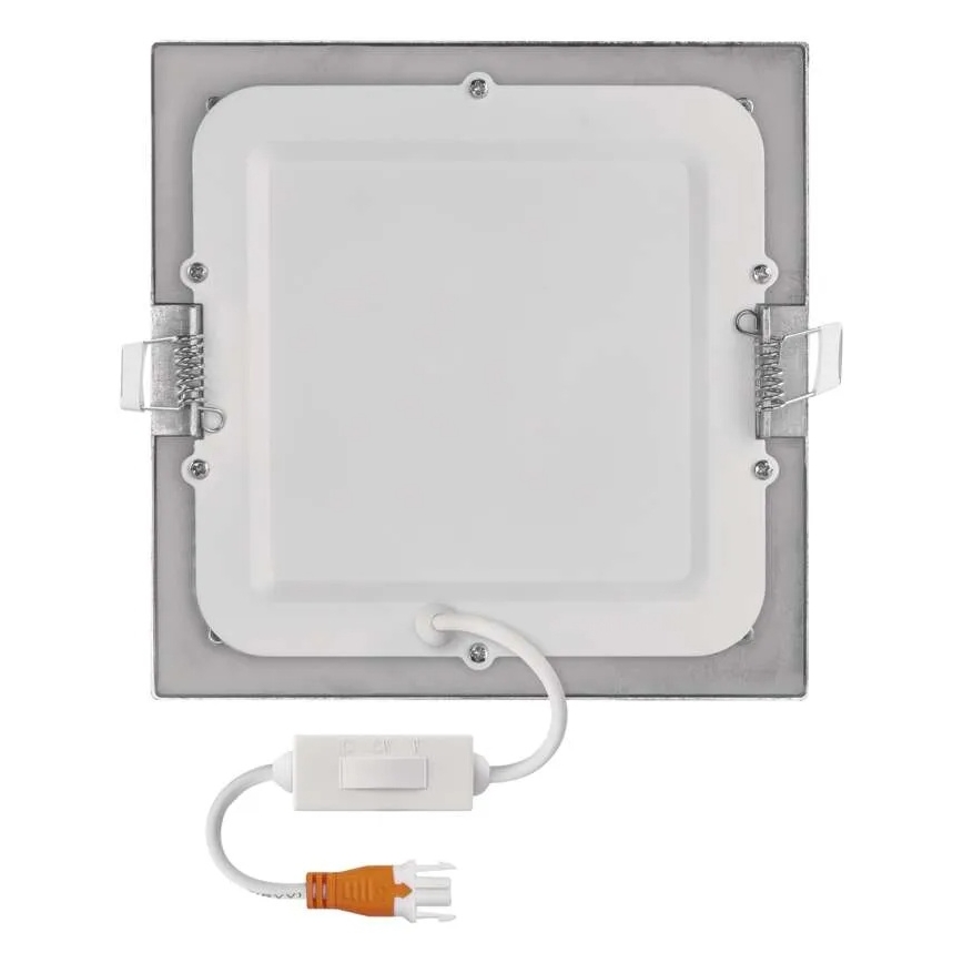 Corp de iluminat LED încastrat NEXXO LED/12,5W/230V 3000/3500/4000K argintiu 17x17 cm