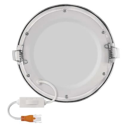 Corp de iluminat LED încastrat NEXXO LED/12,5W/230V 3000/3500/4000K argintiu Ø 17 cm