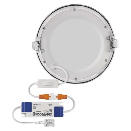 Corp de iluminat LED încastrat NEXXO LED/12,5W/230V 3000/3500/4000K argintiu Ø 17 cm
