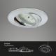 Corp de iluminat LED dimabil încastrat pentru baie Briloner 7296-019 LED/6,5W/230V IP23