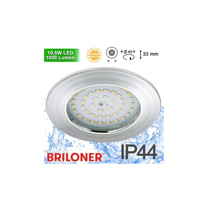 Corp de iluminat LED încastrat pentru baie Briloner 8310-018 LED/10,5W/230V IP44