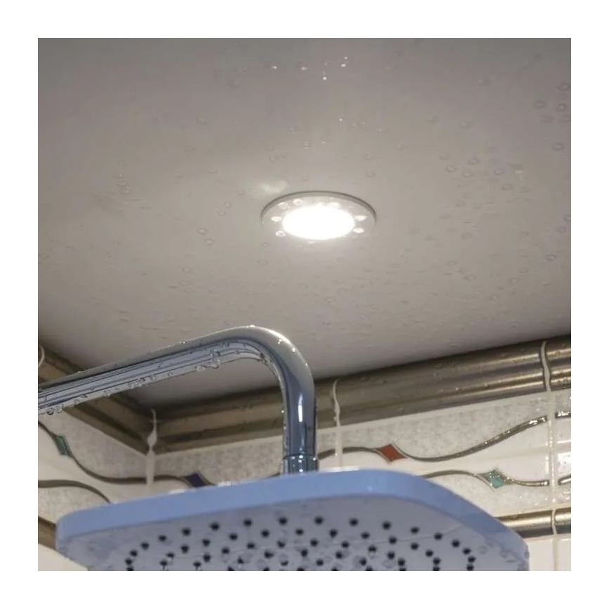 Corp de iluminat LED încastrat pentru baie LORI LED/4,5W/230V IP65 2700/4000K d. 8,5 cm alb