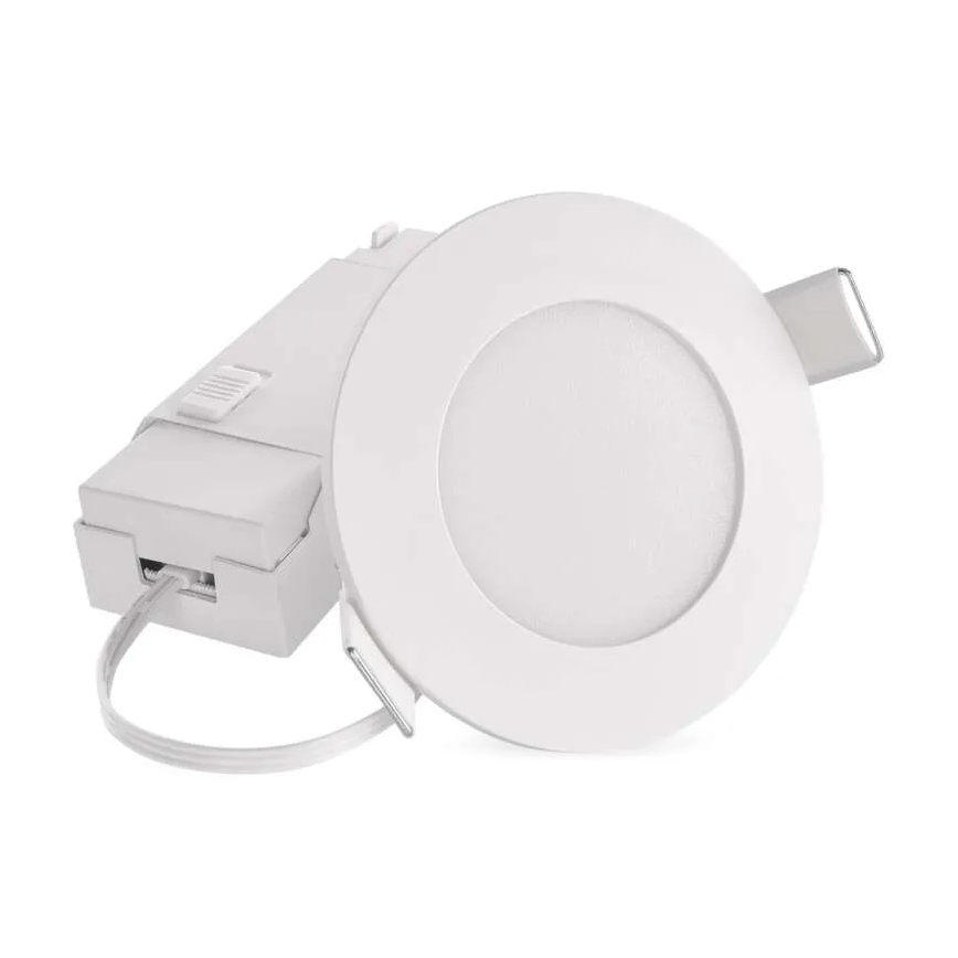 Corp de iluminat LED încastrat pentru baie LORI LED/4,5W/230V IP65 2700/4000K d. 8,5 cm alb