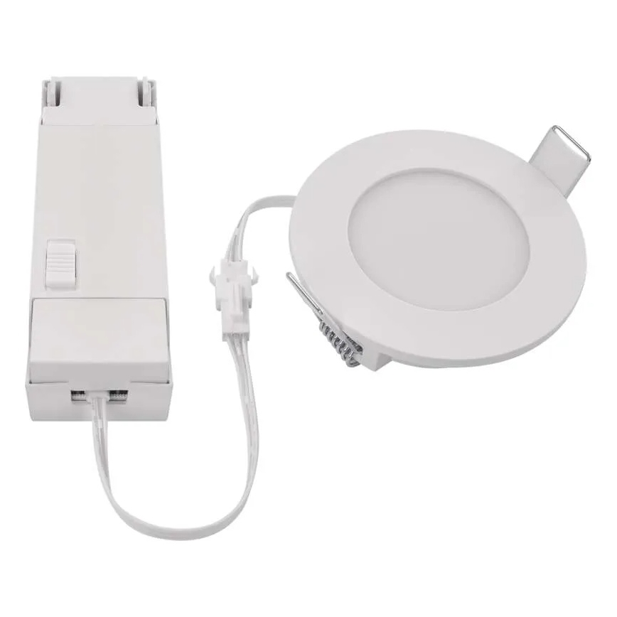 Corp de iluminat LED încastrat pentru baie LORI LED/4,5W/230V IP65 2700/4000K d. 8,5 cm alb