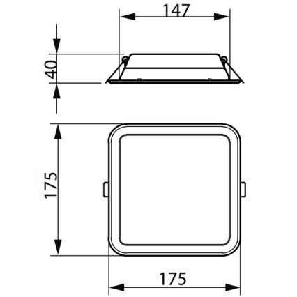 Corp de iluminat LED încastrat Philips LEDINAIRE SLIM LED/10,5W/230V