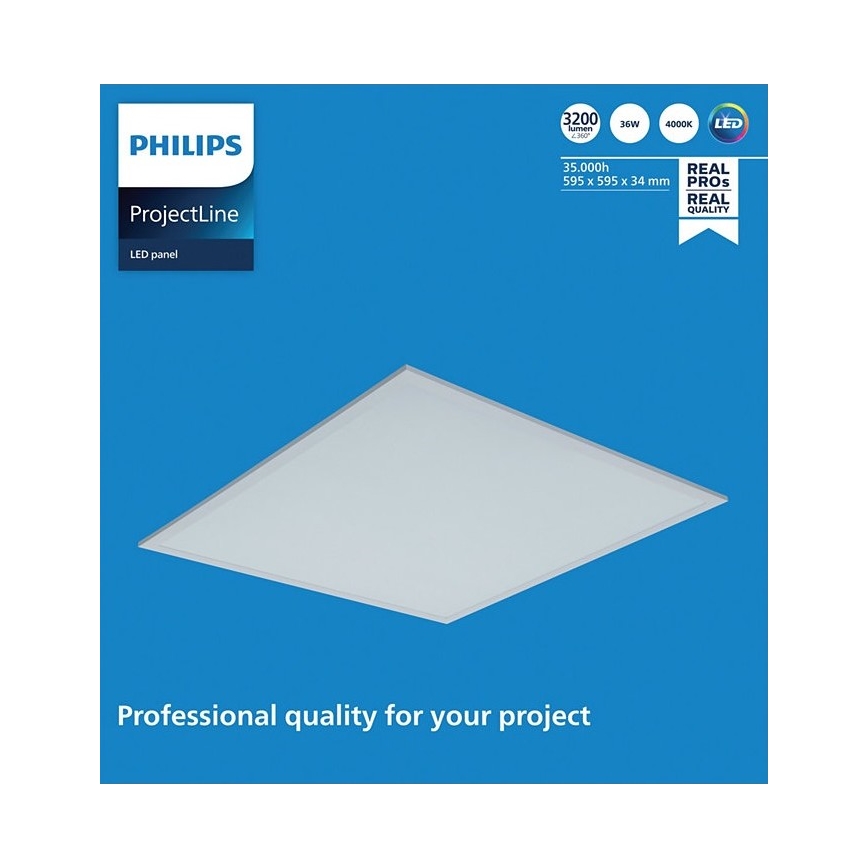 Corp de iluminat LED încastrat PROJECTLINE LED/36W/230V 59,5x59,5 cm Philips