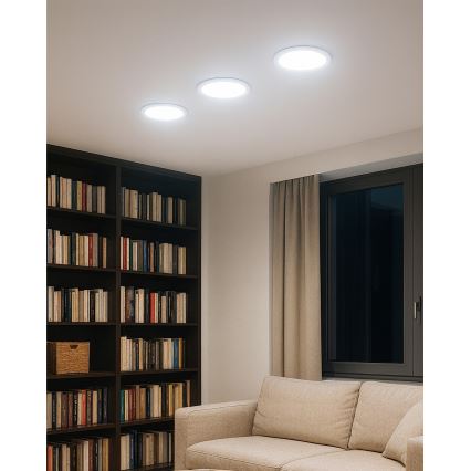 Corp de iluminat LED încastrat QTEC LED/12W/230V 6500K d. 16,7 cm