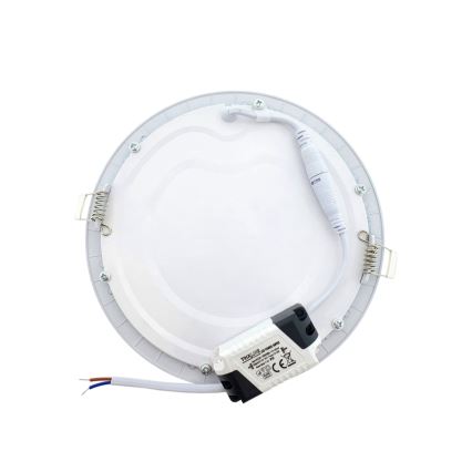 Corp de iluminat LED încastrat QTEC LED/12W/230V 6500K d. 16,7 cm